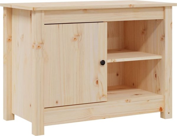 vidaXL Szafka pod telewizor, 70x36,5x52 cm, lite drewno sosnowe