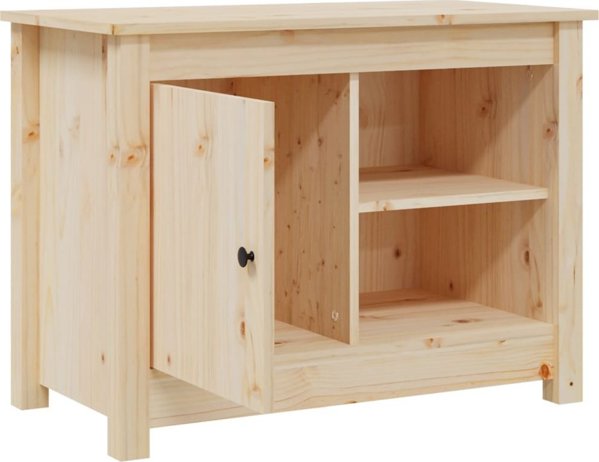 vidaXL Szafka pod telewizor, 70x36,5x52 cm, lite drewno sosnowe