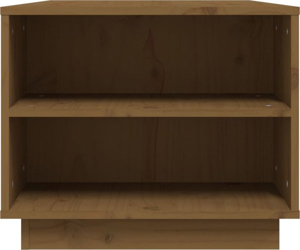 vidaXL Τραπεζάκι καφέ, μέλι καφέ, 90x49x40,5 cm, μασίφ πεύκο