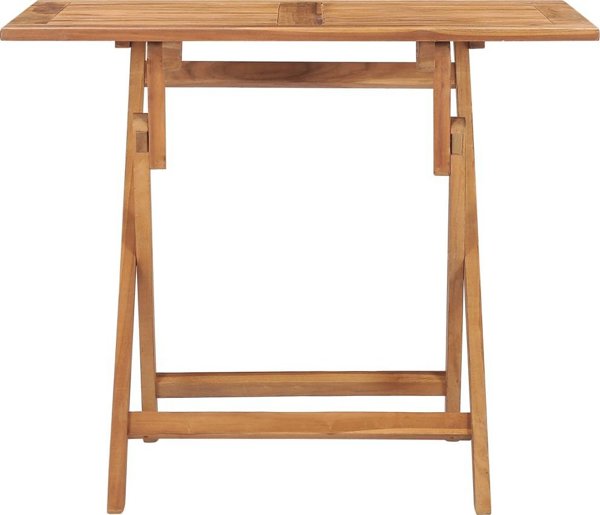 vidaXL Πτυσσόμενος κήπος τραπέζι, 90x60x75 εκ, από μασίφ ξύλο τεκ