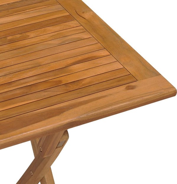 vidaXL Πτυσσόμενος κήπος τραπέζι, 90x60x75 εκ, από μασίφ ξύλο τεκ