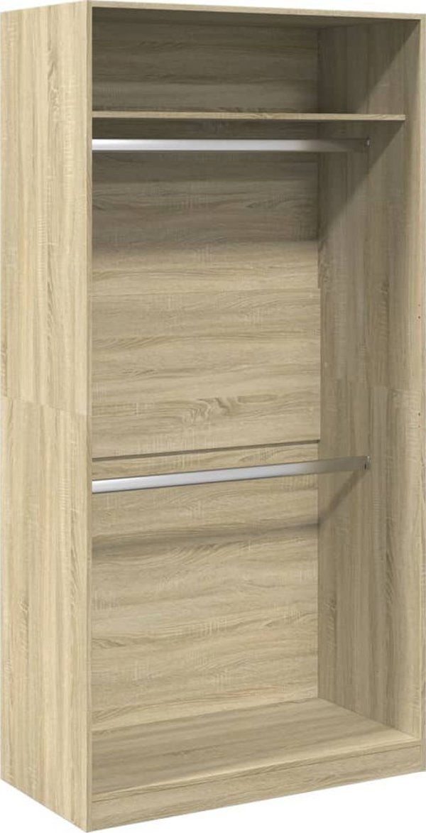 vidaXL Ντουλάπα χρώμα δρυς σονόμα 100x50x200 εκ., από ξύλινο υλικό