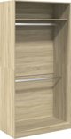 vidaXL Ντουλάπα χρώμα δρυς σονόμα 100x50x200 εκ., από ξύλινο υλικό