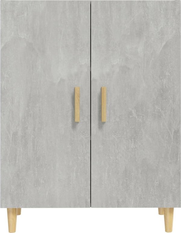 vidaXL Ντουλάπι σε χρώμα μπετό γκρι, 70x34x90 cm, κατασκευασμένο από ξυλοπολυμερές υλικό