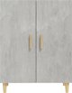 vidaXL Ντουλάπι σε χρώμα μπετό γκρι, 70x34x90 cm, κατασκευασμένο από ξυλοπολυμερές υλικό