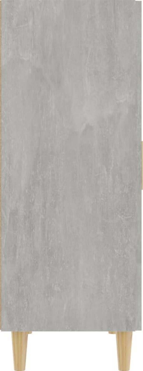 vidaXL Ντουλάπι σε χρώμα μπετό γκρι, 70x34x90 cm, κατασκευασμένο από ξυλοπολυμερές υλικό
