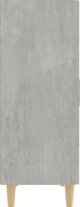 vidaXL Ντουλάπι σε χρώμα μπετό γκρι, 70x34x90 cm, κατασκευασμένο από ξυλοπολυμερές υλικό