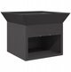 vidaXL VidaXL Kominek Czarny 50 x 50 x 40 cm Stal