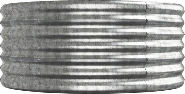 vidaXL vidaXL Donica ogrodowa, malowana proszkowo stal, 296x80x36 cm, srebrna