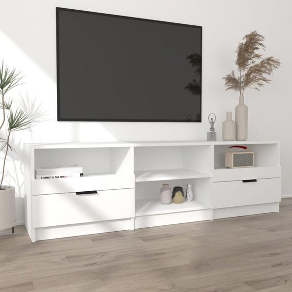 vidaXL Έπιπλο TV, λευκό, 150x33,5x45 εκ., ξυλοπαγές υλικό