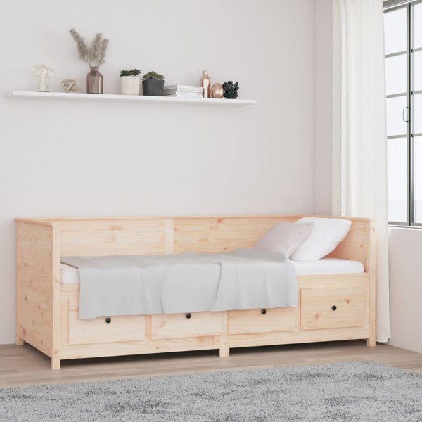 vidaXL Ημερήσιο κρεβάτι, 80x200 cm, από μασίφ πεύκο