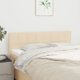 vidaXL Κεφαλάρια κρεβατιού 2 τεμ. κρεμ 72x5x78/88 cm ύφασμα