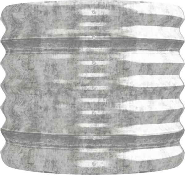vidaXL vidaXL Donica ogrodowa, malowana proszkowo stal, 224x40x36 cm, srebrna