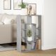 vidaXL Ράφι γκρι δρυς Sonoma 63x20x90 εκ. από ξυλόγλυπτο υλικό