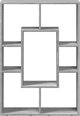 vidaXL Ράφι γκρι δρυς Sonoma 63x20x90 εκ. από ξυλόγλυπτο υλικό