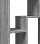 vidaXL Ράφι γκρι δρυς Sonoma 63x20x90 εκ. από ξυλόγλυπτο υλικό
