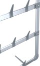 vidaXL WIESZAK NA BUTY SREBRNY 66X13X139CM