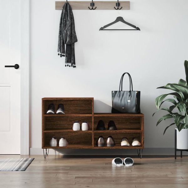 vidaXL Szafka na buty, brazowy dab, 102x36x60 cm