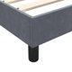vidaXL Krebati Continental me Stroma, Skouro Gkri Veloudo, 80x210 cm
