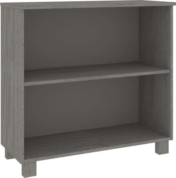 vidaXL Ράφι, ανοιχτό γκρι, 85x35x80 εκ, ξύλο πεύκου