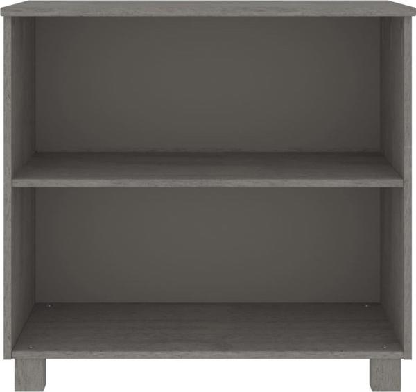 vidaXL Ράφι, ανοιχτό γκρι, 85x35x80 εκ, ξύλο πεύκου
