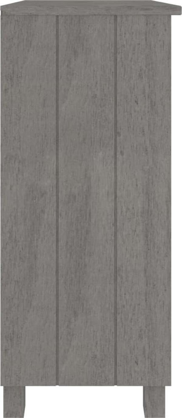 vidaXL Ράφι, ανοιχτό γκρι, 85x35x80 εκ, ξύλο πεύκου