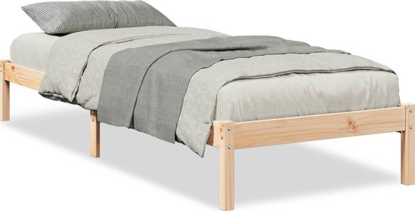 vidaXL Μονό κρεβάτι χωρίς στρώμα, 90x220 εκ., από μασίφ πεύκο