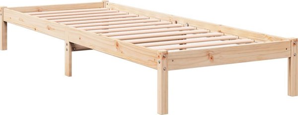 vidaXL Μονό κρεβάτι χωρίς στρώμα, 90x220 εκ., από μασίφ πεύκο