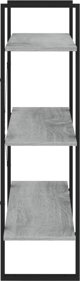 vidaXL Regal na ksiazki, szary dab sonoma, 80x30x105 cm