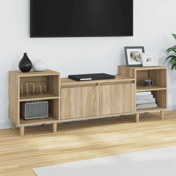 vidaXL Szafka pod telewizor, dab sonoma, 160x35x55 cm