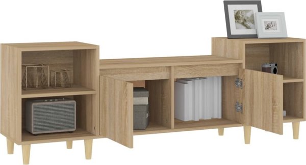 vidaXL Szafka pod telewizor, dab sonoma, 160x35x55 cm
