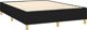vidaXL Λουτζκο κοντινενταλ με στρωμα, μαυρο, 140x190 εκ, υφασμα