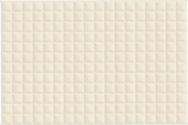 vidaXL Βάρος κουβέρτας, κρεμ, 120x180 εκ., 9 κιλά, ύφασμα