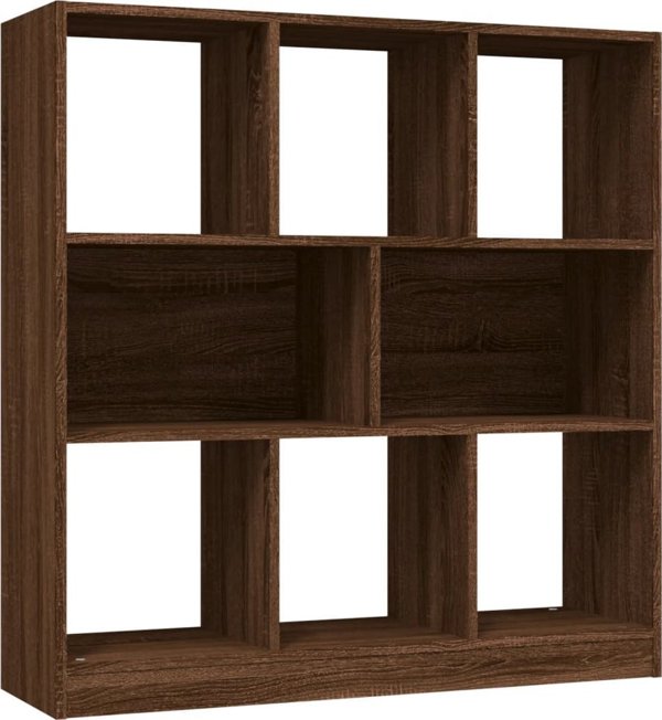 vidaXL Ράφι βιβλίων, καφέ δρυς, 97,5x29,5x100 εκ.