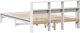 vidaXL Πλαίσιο κρεβατιού χωρίς στρώμα, λευκό, 160x200 cm, μασίφ πεύκο