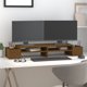 vidaXL Βάση Οθόνης, Μέλι Καφέ, 100x27,5x15 εκ., Μασίφ Πεύκο