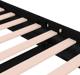 vidaXL Rama lozka czarna lite drewno 140x190 cm