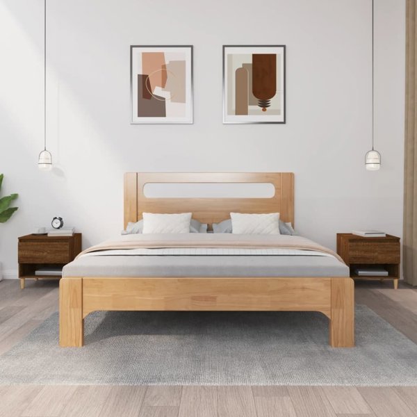 vidaXL Σετ από 2 κομοδίνα, καφέ δρυς, 50x46x50 εκ.