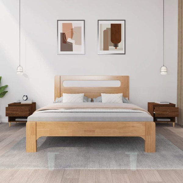 vidaXL Σετ από 2 κομοδίνα, καφέ δρυς, 50x46x50 εκ.