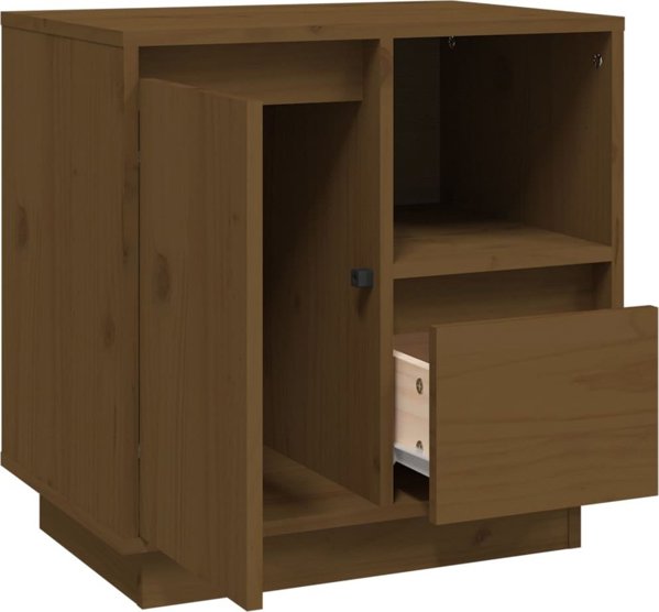 vidaXL Σετ 2 Κομοδίνα Μέλισσα Καφέ 50x34x50 cm από Πεύκο