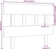 vidaXL Κεφαλάρι κρεβατιού, μαύρο, 93,5x3x81 εκ., από μασίφ πεύκο