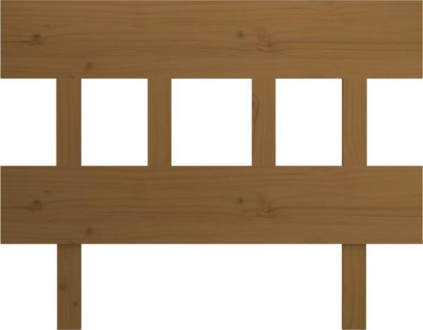 vidaXL Κεφαλάρι κρεβατιού μελιού καφέ, 103,5x3x81 cm, ξύλο πεύκου