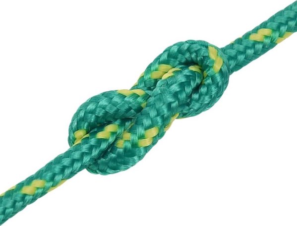 vidaXL Linka zeglarska, zielona, 5 mm, 250 m, polipropylen
