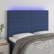 vidaXL Zaglowek do lozka me to LED, mple, 144x5x118/128 cm, tkanina