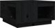 vidaXL Stolik kawowy, czarny, 60x61x32,5 cm, lite drewno sosnowe