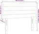 vidaXL Zaglowek do lozka z LED, ciemnobrazowy, 100x5x78/88 cm, tkanina