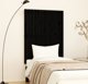 vidaXL Κεφαλάρι κρεβατιού, μαύρο, 82,5x3x110 cm, συμπαγές πευκοξύλο