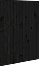 vidaXL Κεφαλάρι κρεβατιού, μαύρο, 82,5x3x110 cm, συμπαγές πευκοξύλο