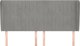 vidaXL Προσκεφαλάς uszak γκρι ανοιχτό 163x23x118/128 cm βελούδο