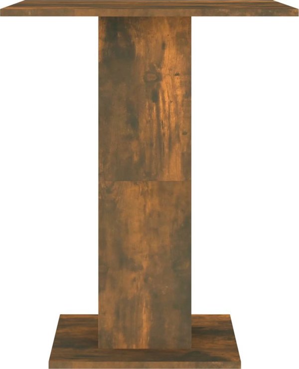 vidaXL Τραπεζάκι bistro, καπνιστή δρυς, 60x60x75 εκ.